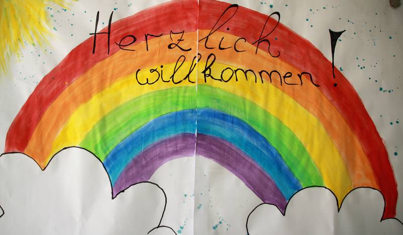 Gemalter Regenbogen