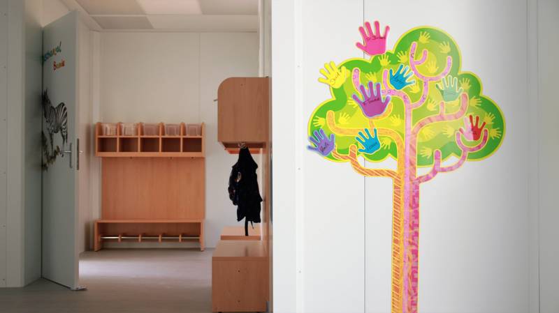 Garderobe im Eingangsbereich