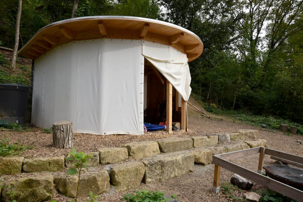 Zelt beim Naturkindergarten Stebbach