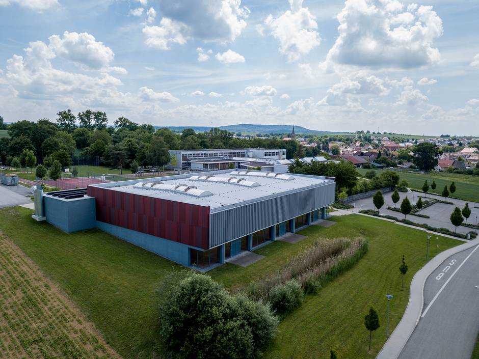 Luftbild Kraichgauhalle