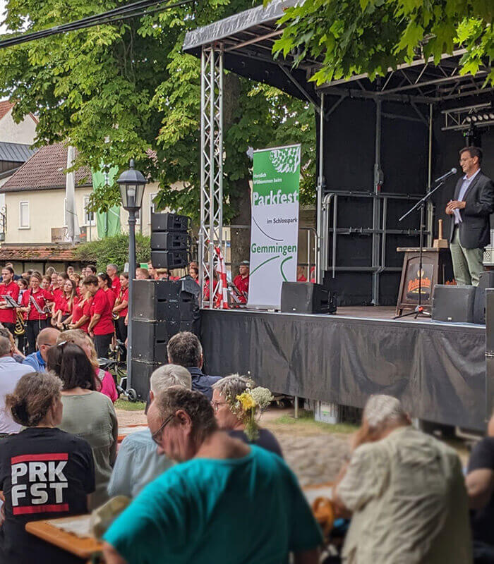 Foto vom Parkfest in Gemmingen