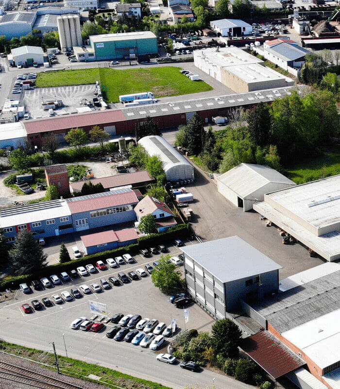 Wirtschaft in Gemmingen - Luftbild vom Gewerbegebiet